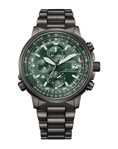 Citizen Promaster Sky Green Dial Stainless Steel Watch AT8304-57W
