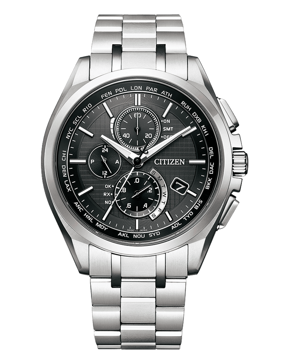 Citizen Attesa Radio Controlled Eco-Drive Titanium Watch