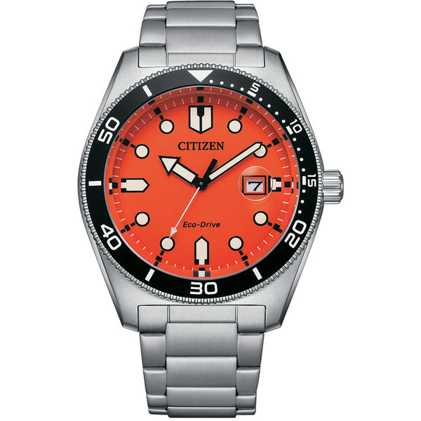 Citizen Eco-Drive Sport Orange Dial Men's Watch AW1760-81X