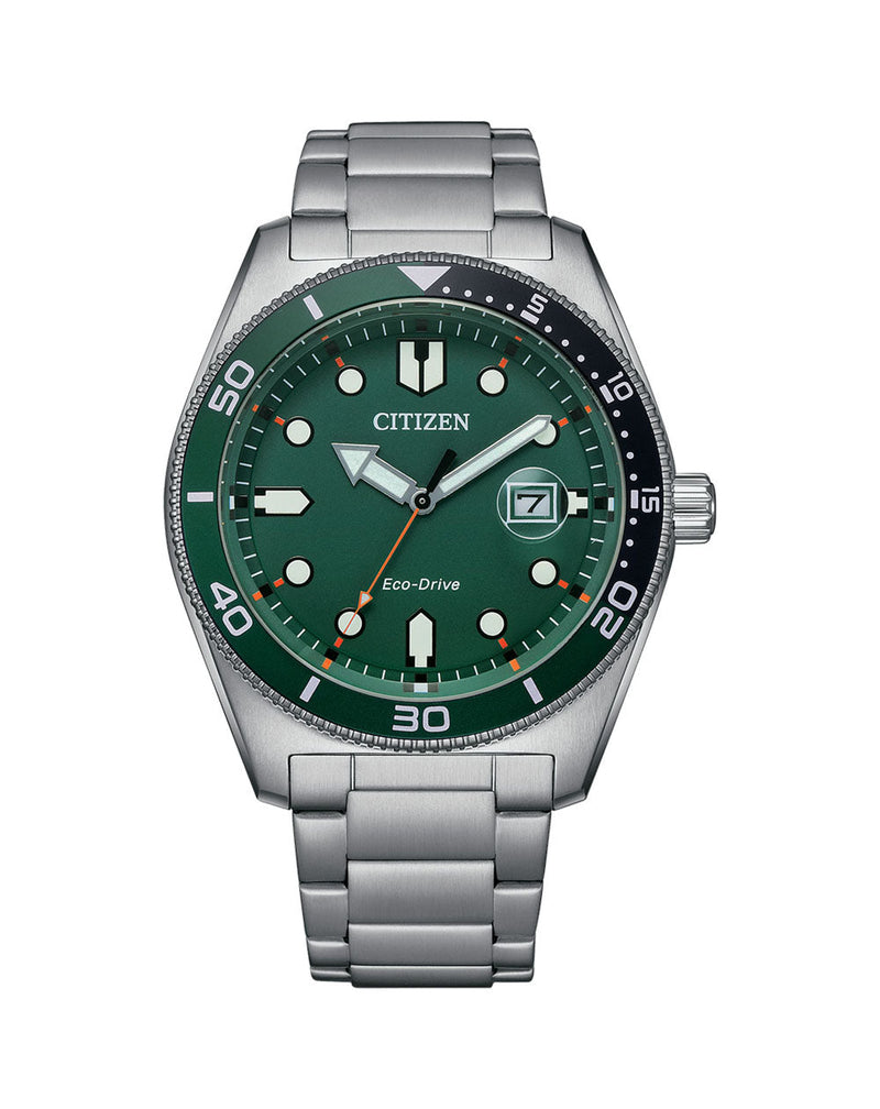 Citizen Eco Drive Sport Green Dial Men's Watch AW1768-80X Citizen Eco Drive Sport Green Dial Men's Watch AW1768-80X