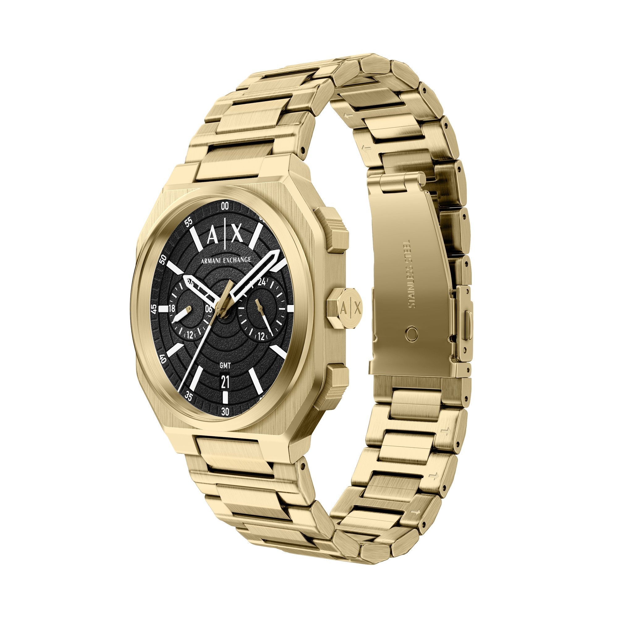 Armani Exchange men's watch, black dial (view 3)
