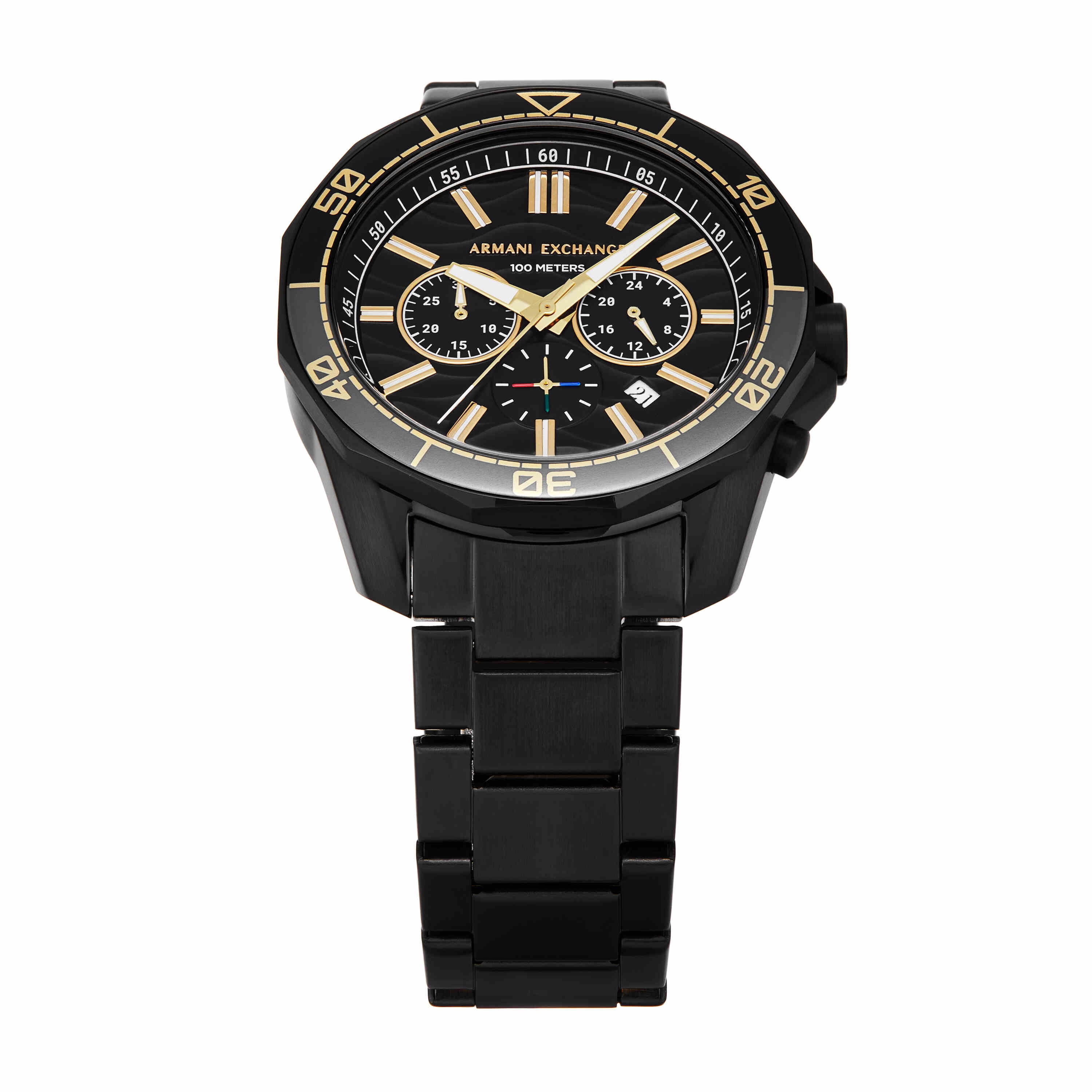 Armani Exchange Chronograph Black Dial Stainless Steel Watch AX1963