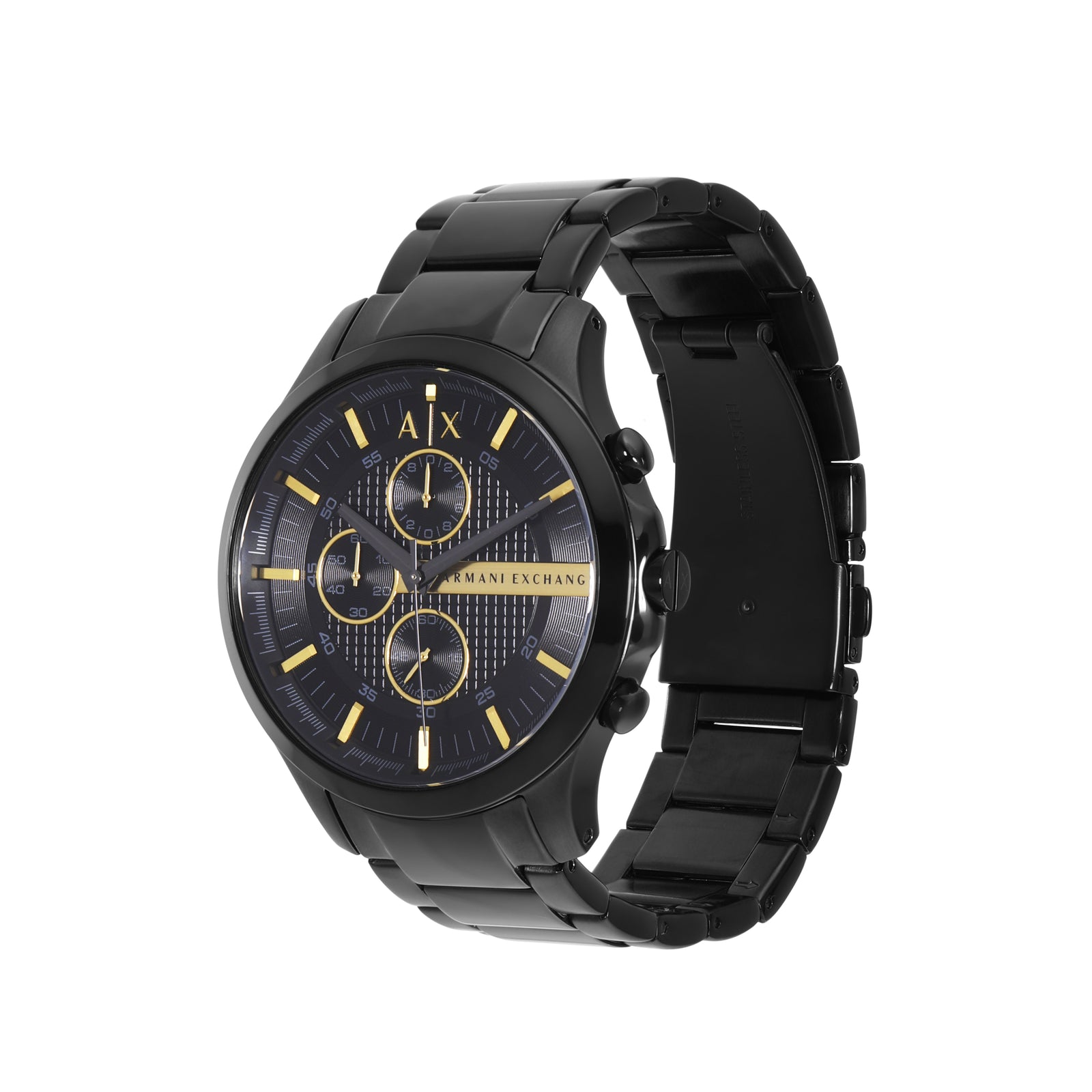 【60％OFF】 Sophisticated Exchange Armani Black AX2164 Watch Chronograph 時計