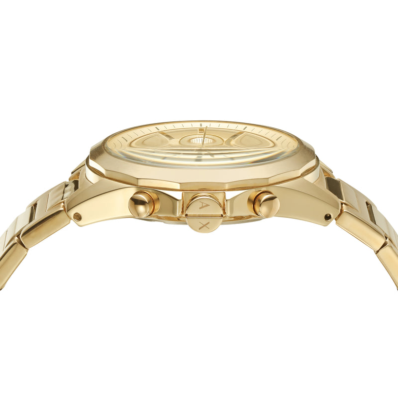 Armani Drexler Luxurious Gold Stainless Steel Timepiece AX2602