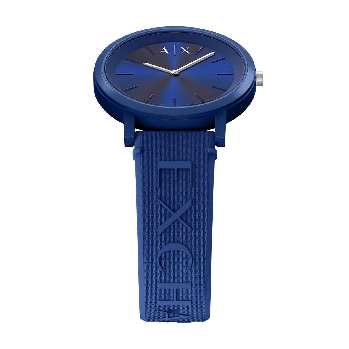 Armani Exchange Blue Silicone AX2875 side view