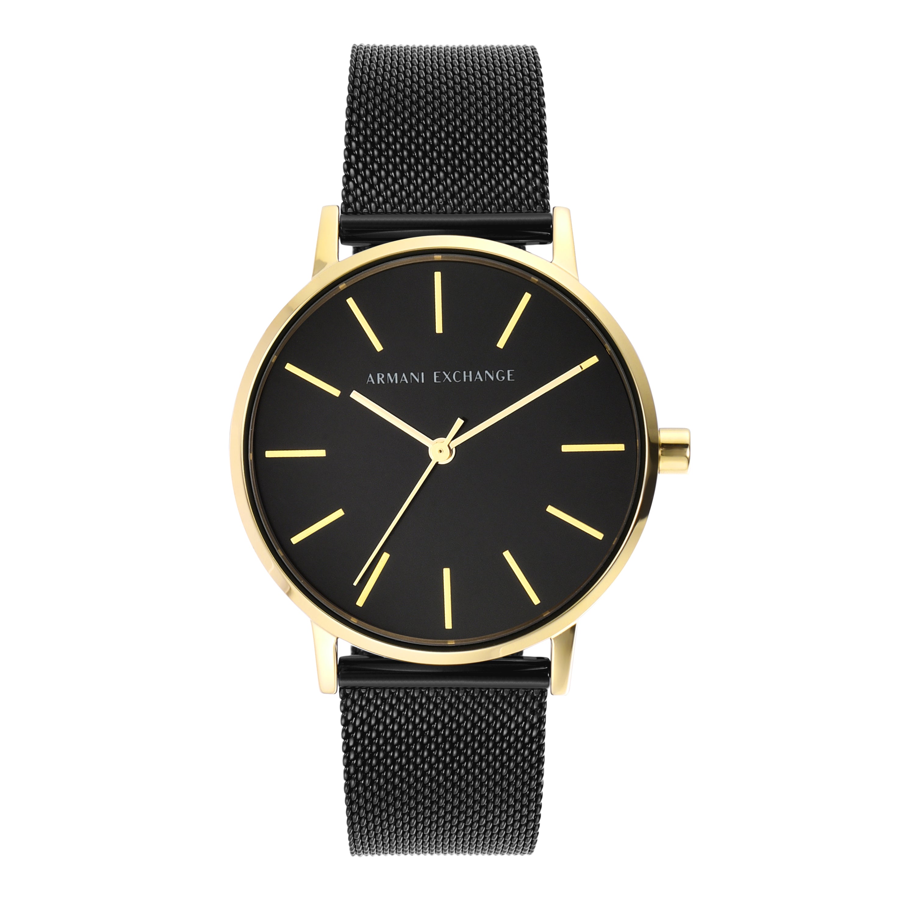 Armani Sophisticated Black Mesh Wristwatch for Modern Elegance AX5548