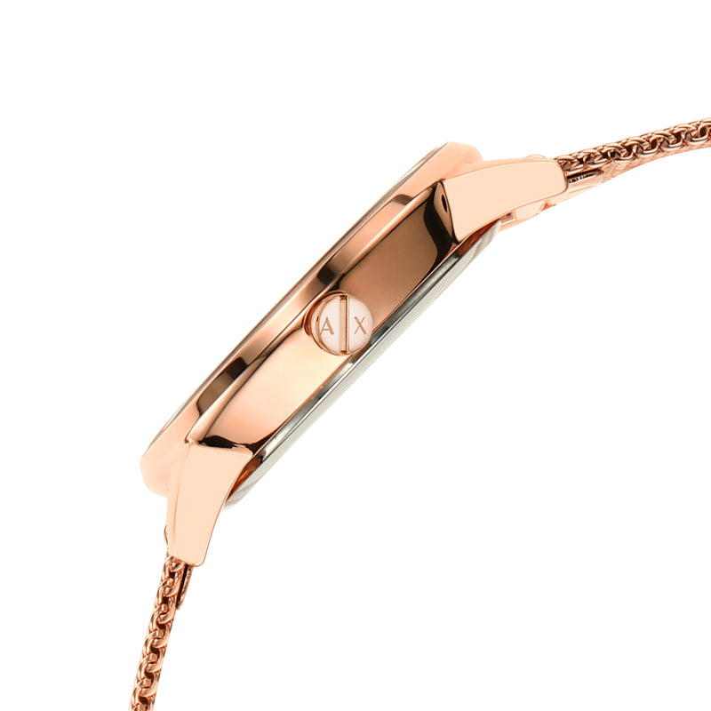 Armani Rose Gold Luxury Watch with Stainless Steel Band AX7121