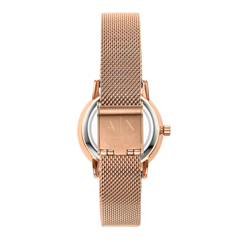 Armani Rose Gold Luxury Watch with Stainless Steel Band AX7121