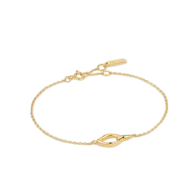 Ania Haie Gold Wave Link Bracelet B044-01G