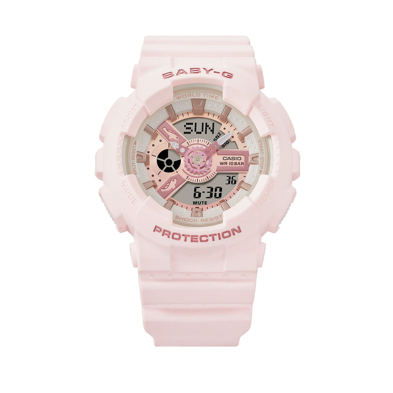 Baby-G Aqua Planet Collaboration 2024 Pink Resin Band Watch BA110AQ-4A