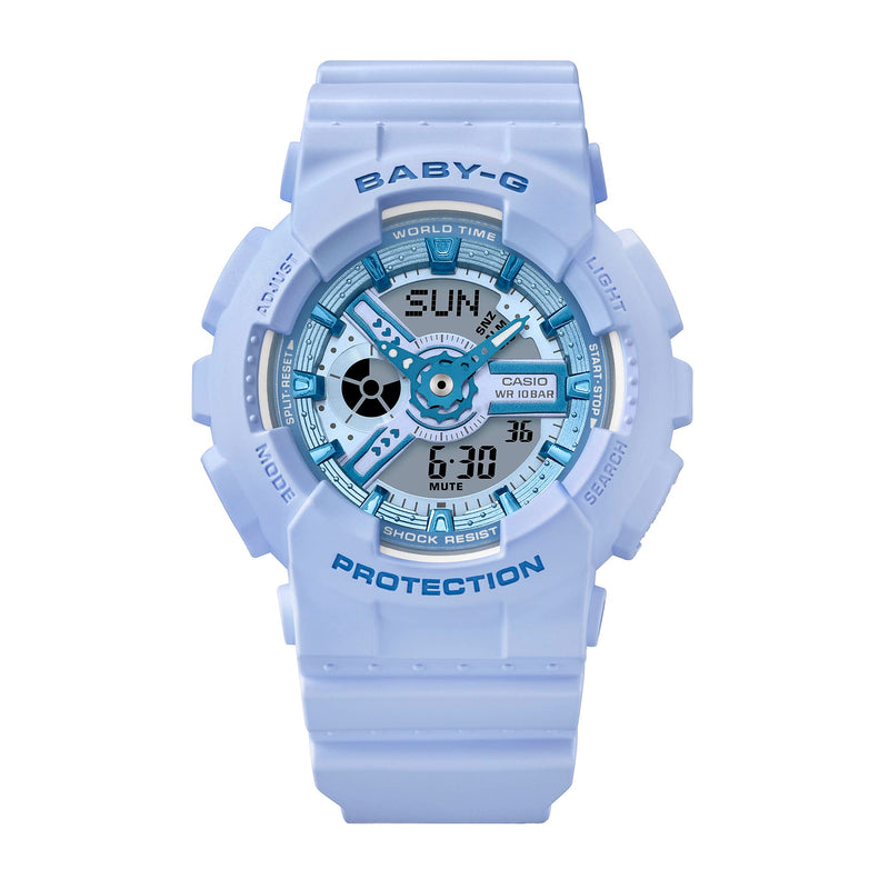 Baby-G Blue Dial Blue Resin Band Watch BA110YK-2A