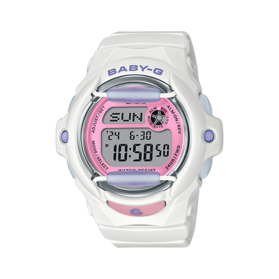 BABY-G White Resin Band Womens Watch BG169PB-7D