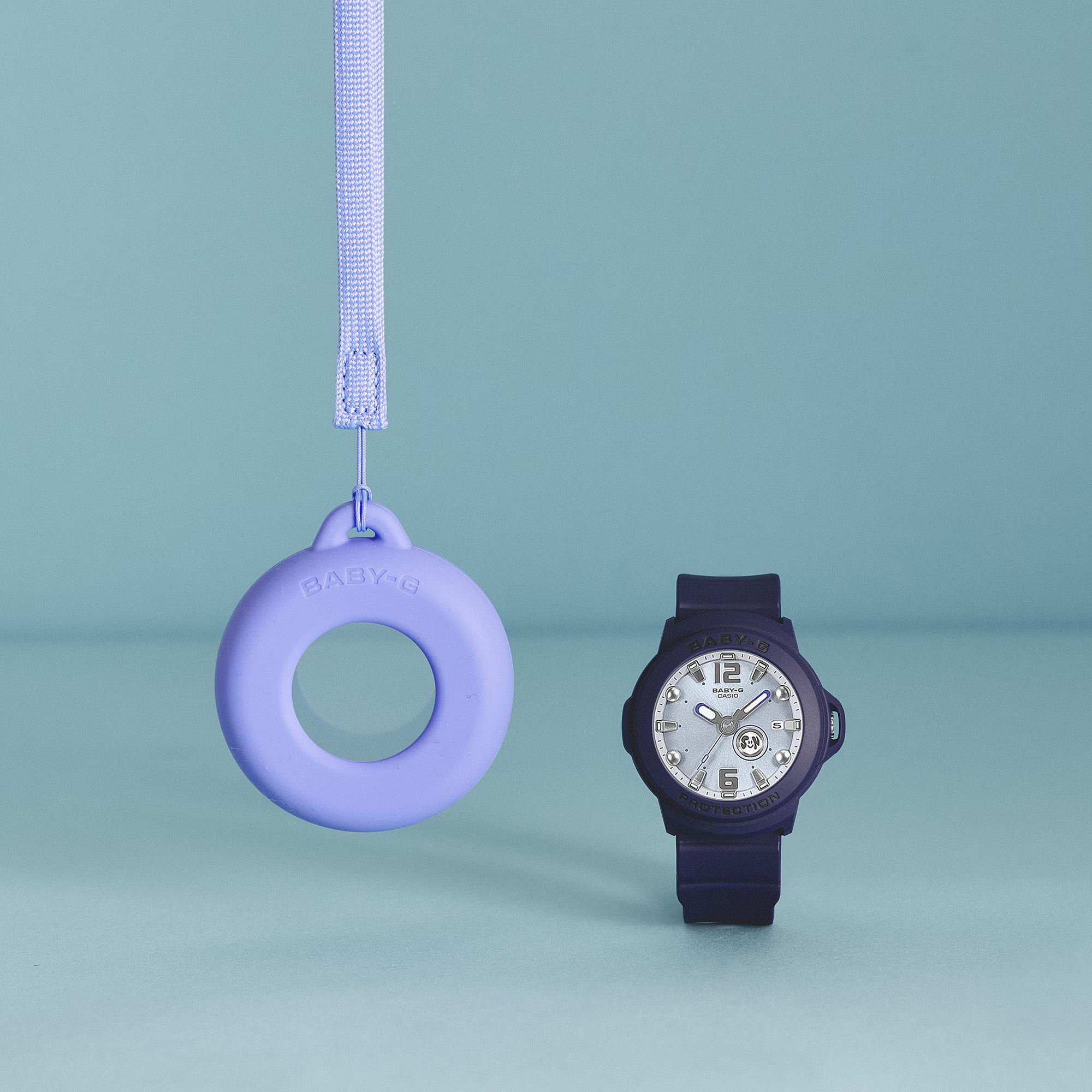 Baby-G +Plus Navy Blue Dial Black Band Analog Watch BGA15K-2A