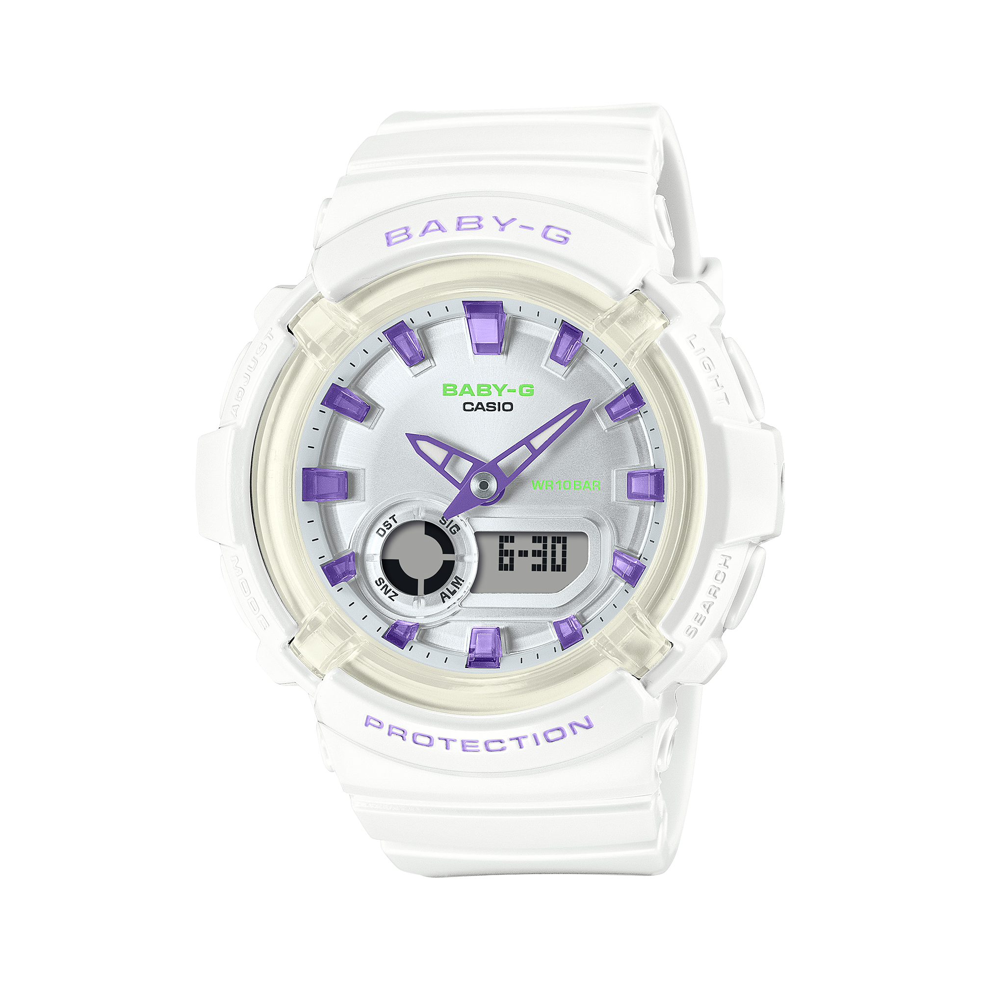 Baby-G White Dial White Resin Band Watch BGA280DN-7A