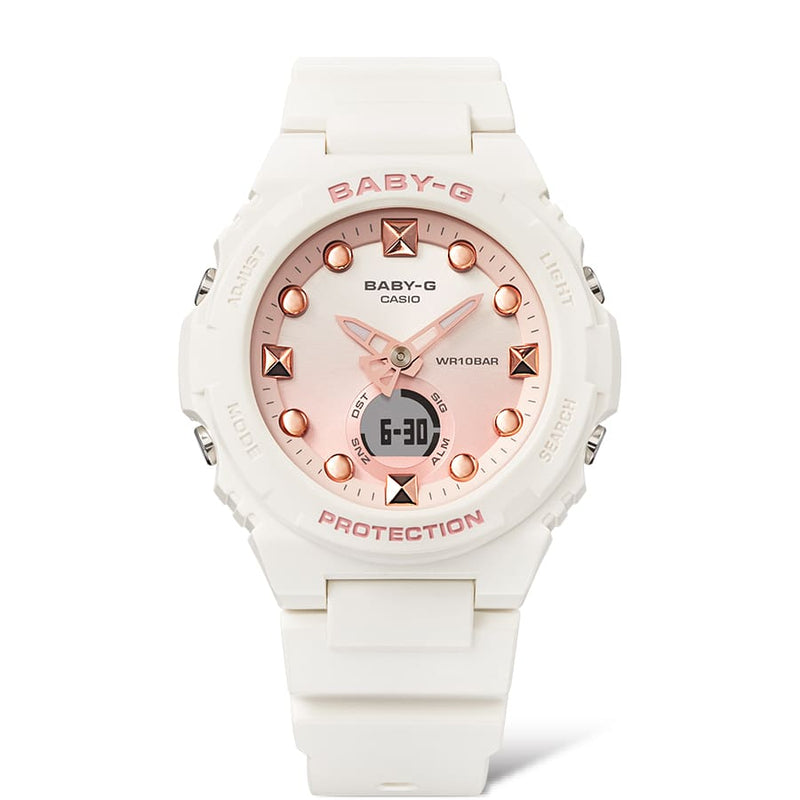 BABY-G White Resin Band Womens Watch BGA320-7A1