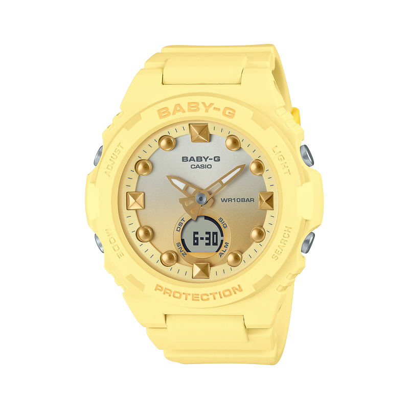 BABY-G Yellow Resin Band Womens Watch BGA320-9A