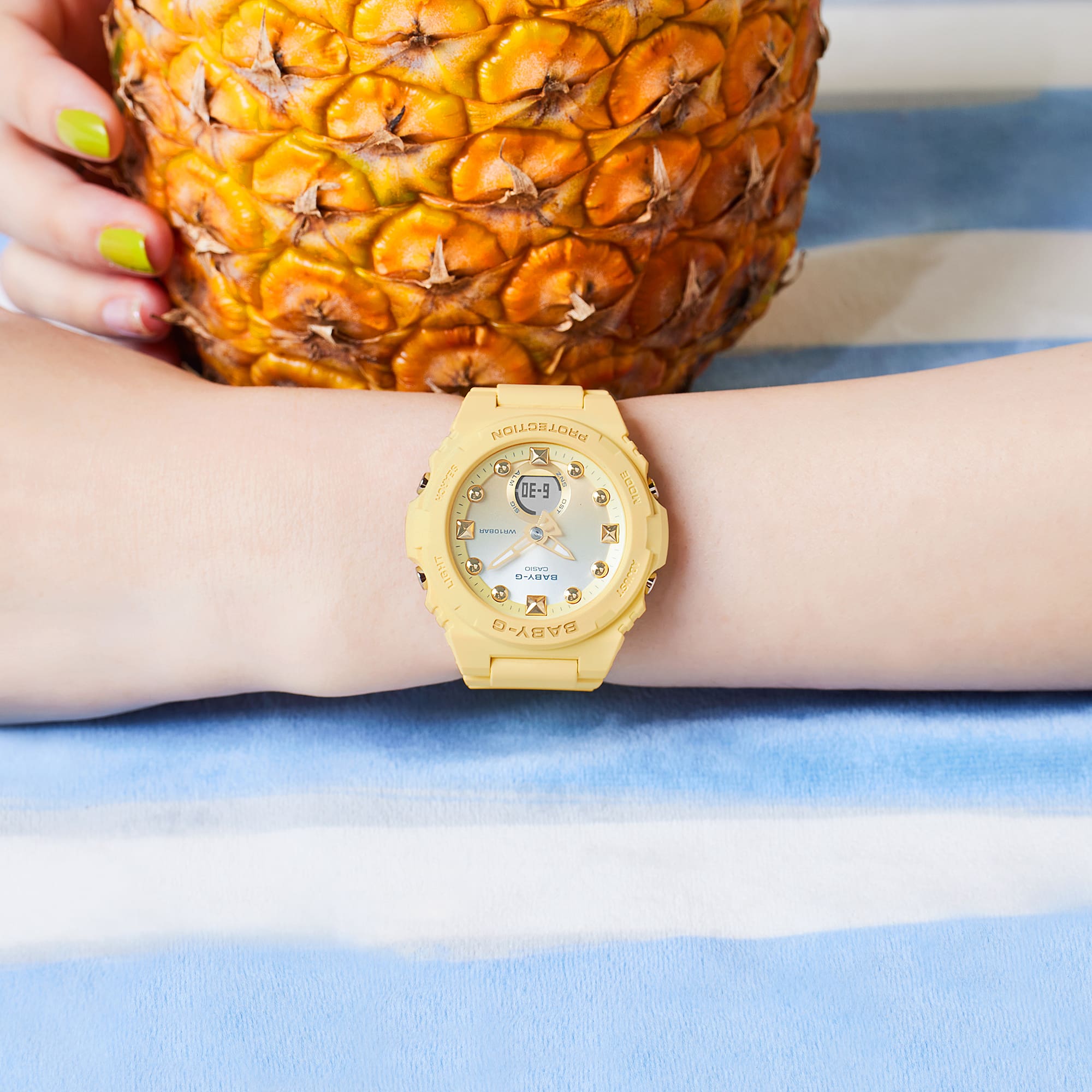 BABY-G Yellow Resin Band Womens Watch BGA320-9A