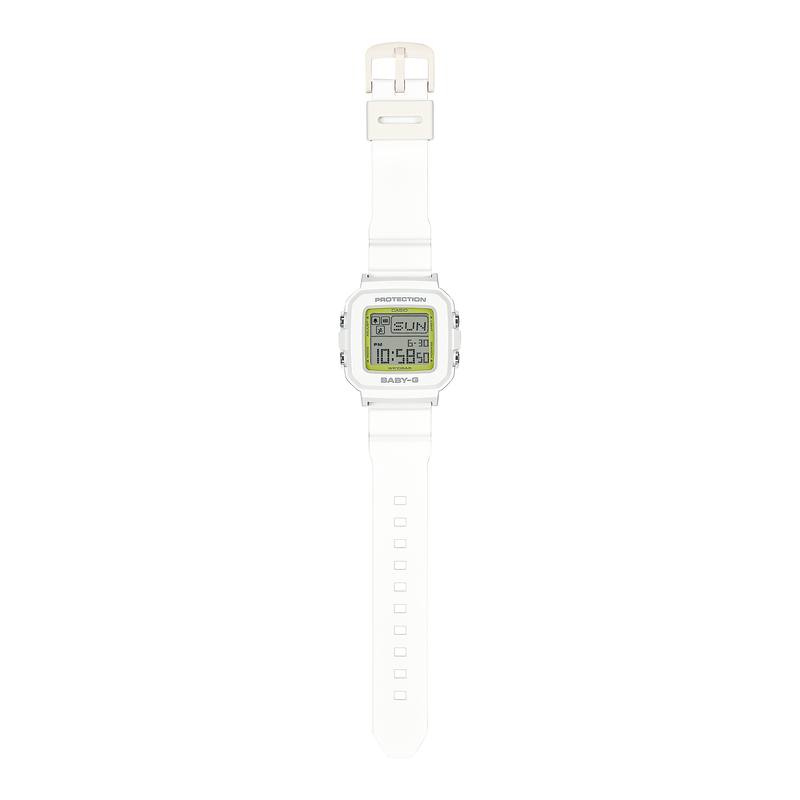 Baby-G Digital Holder Set White Resin Band Watch BGD10K-7D