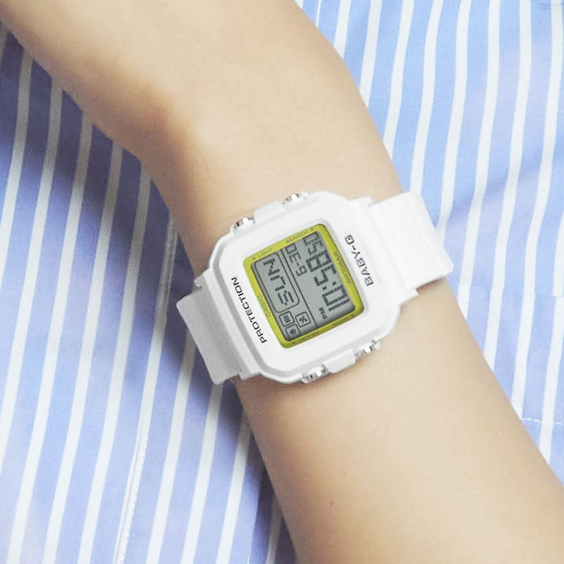 Baby-G Digital Holder Set White Resin Band Watch BGD10K-7D