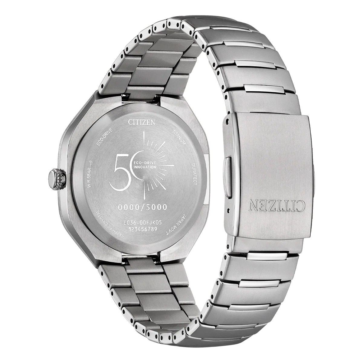 Citizen Eco-Drive Photon BJ6560-53W caseback view