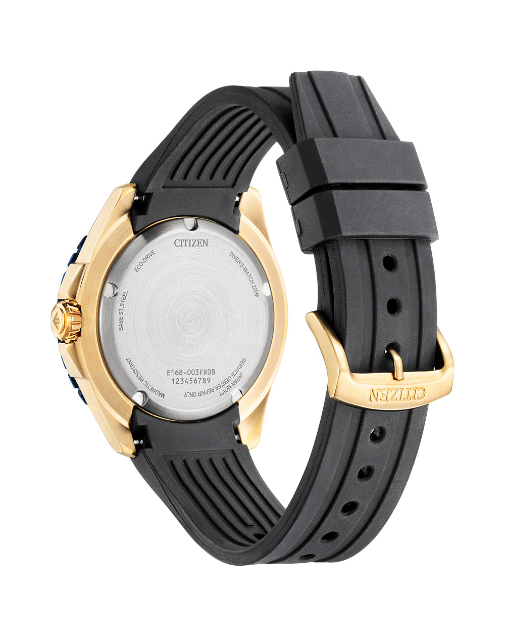 Citizen Eco-Dive Blue Dial Polyurethane Strap Watch BN0196-01L