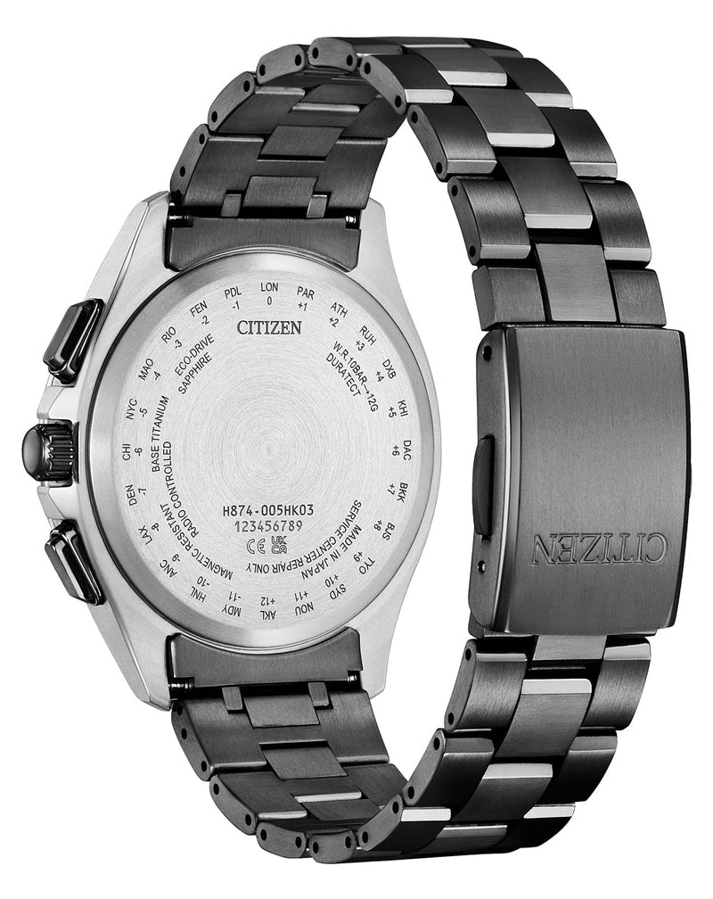 Citizen Attesa Radio Controlled Eco-Drive Titanium Watch BY1007-60L
