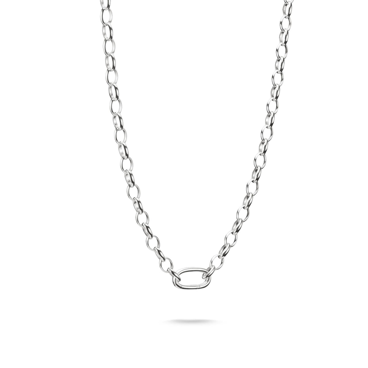 Thomas Sabo Silver-Plated Charm Club Necklace with Connect Link TC1206M-50 TC1206M-50 front packshot