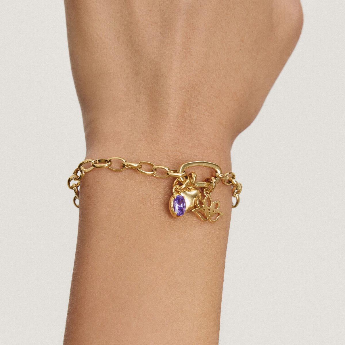Thomas Sabo Gold-Plated Lotus Flower Charm CCC1363MY CCC1363MY view 5