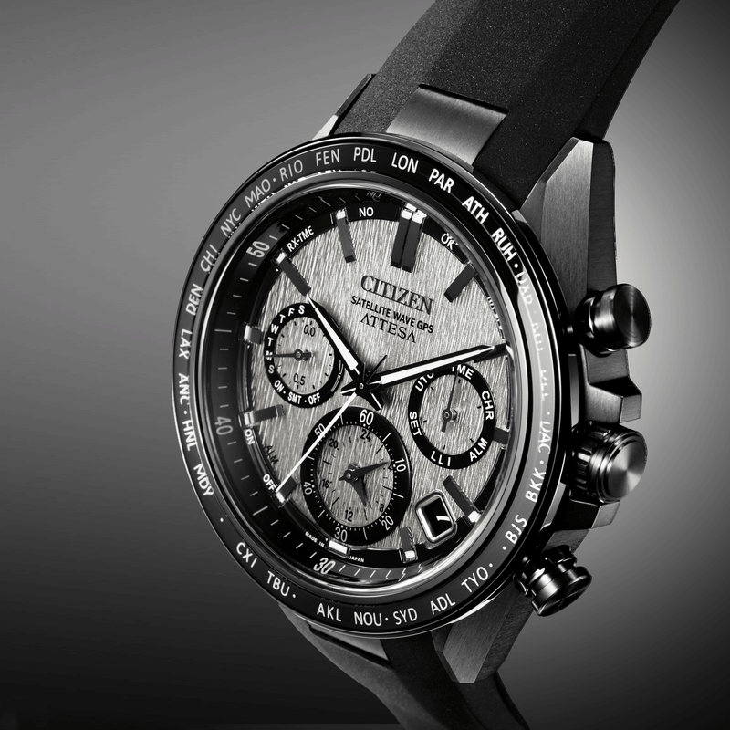 Citizen Attesa Satellite Eco-Drive Polyurethane Band Watch CC4055-14H