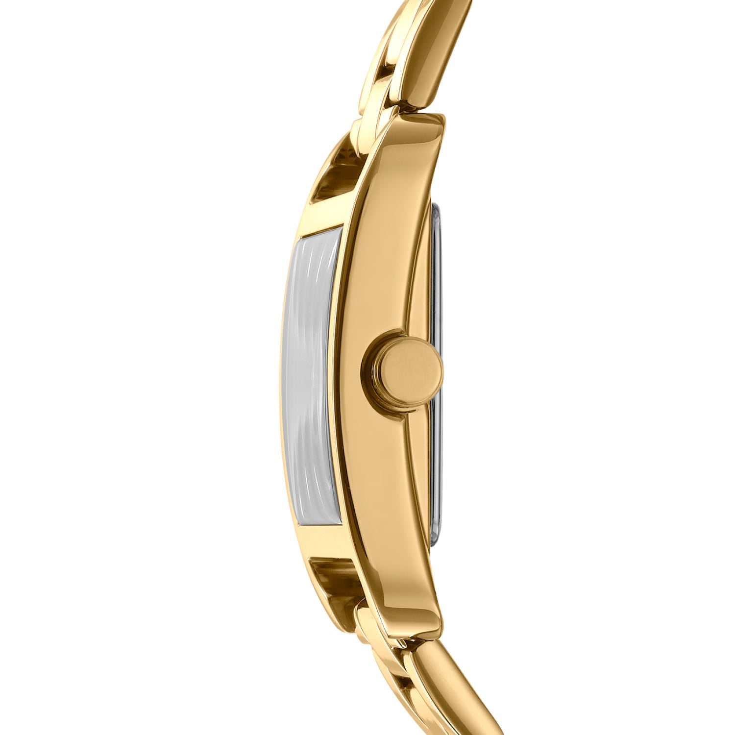 DKNY Gold Stainless Steel Silver Dial Watch Iconic City Maxi 29mm