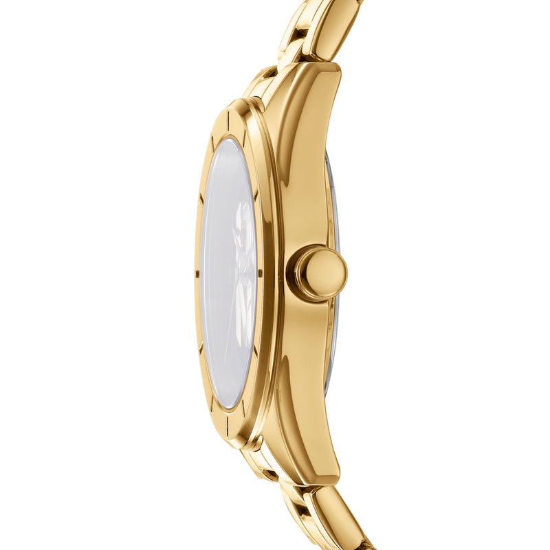 DKNY Chambers Midi Silver and White Dial Stainless Steel Watch DK1L016M0065