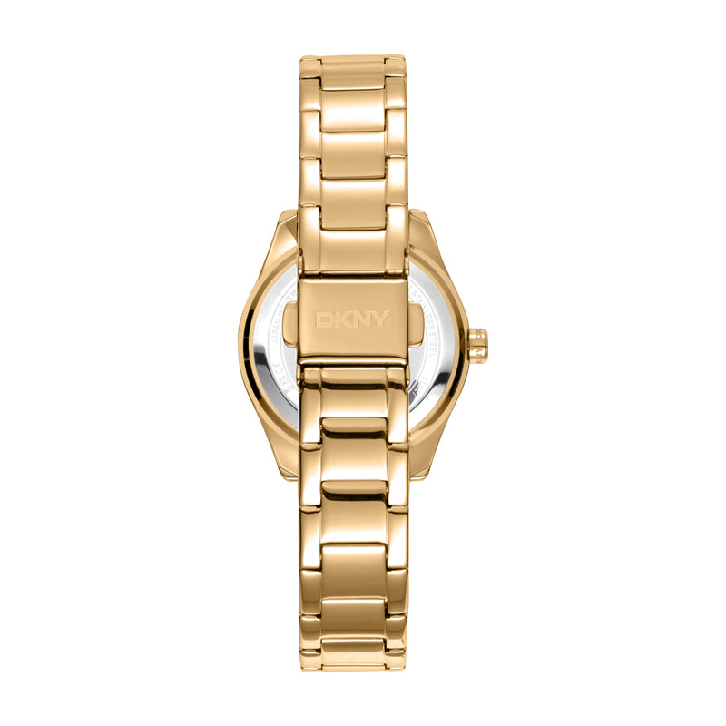 DKNY Chambers Glitz Silver Dial Stainless Steel Watch DK1L017M0055