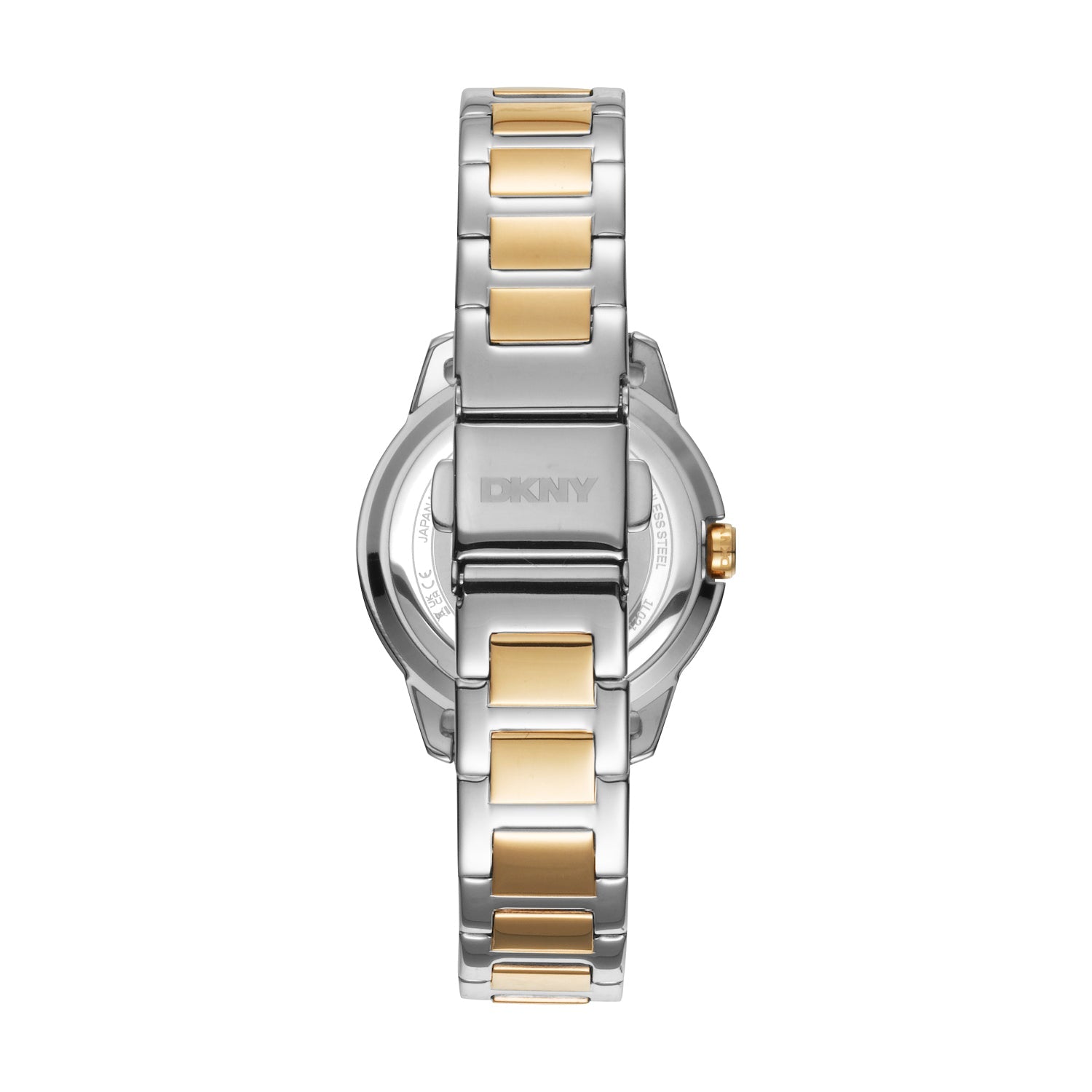 DKNY Two Tone Stainless Steel Watch Light Blue Dial 30mm