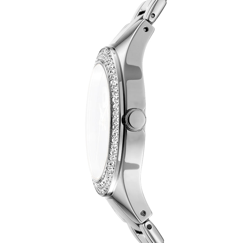 DKNY Parsons Glitz Pink Dial Stainless Steel Watch DK1L025M0025
