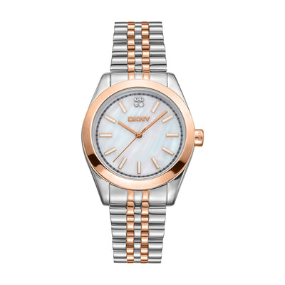 DKNY Nolita Midi White Dial Stainless Steel Watch DK1L029M0095