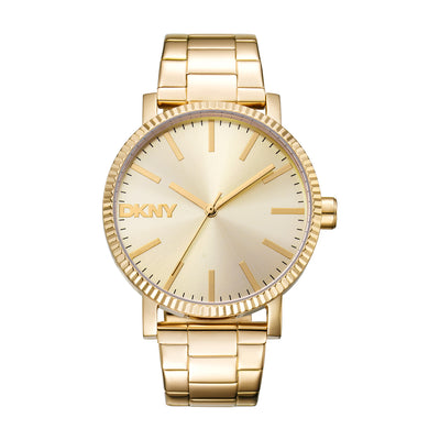DKNY Soho Maxi Champagne Dial Stainless Steel Watch DK1L034M0045