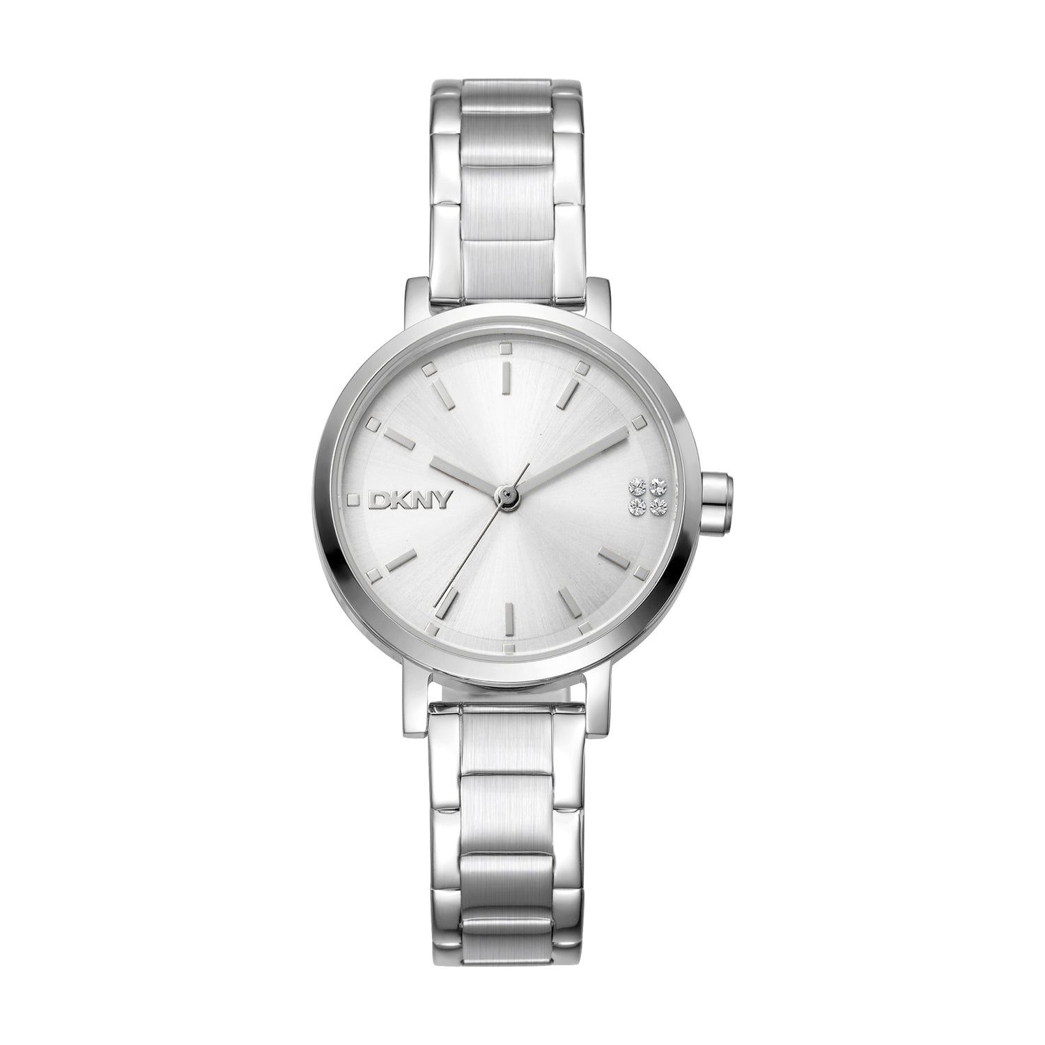 DKNY Urban Soho Glitz Silver Stainless Steel Womens 30mm Watch
