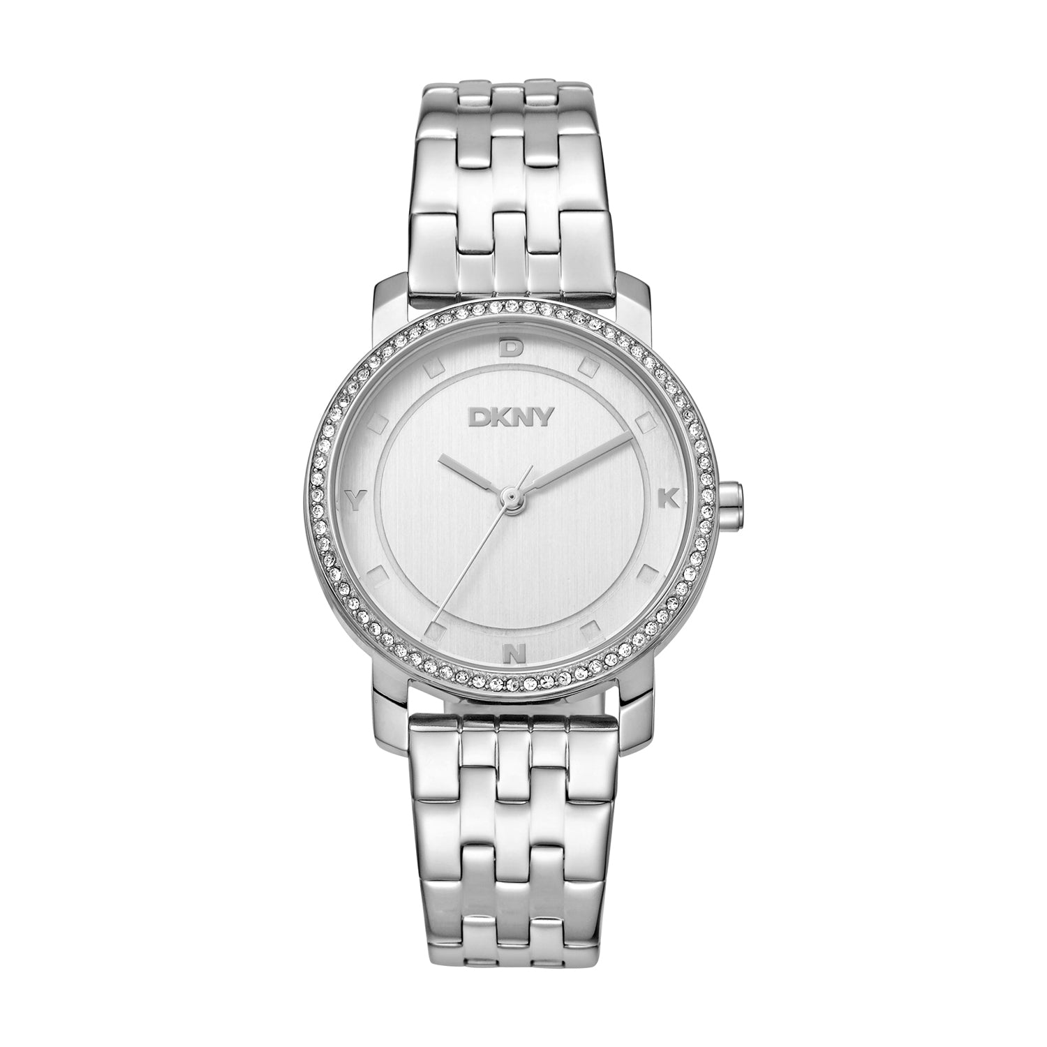 DKNY Astoria Glitz Silver Stainless Steel 32mm Womens Watch