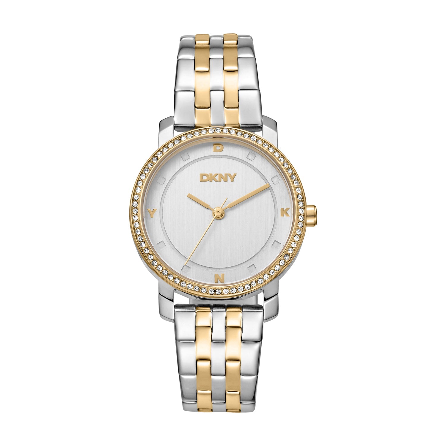 DKNY Astoria Glitz Two Tone Stainless Steel Womens 32mm Watch