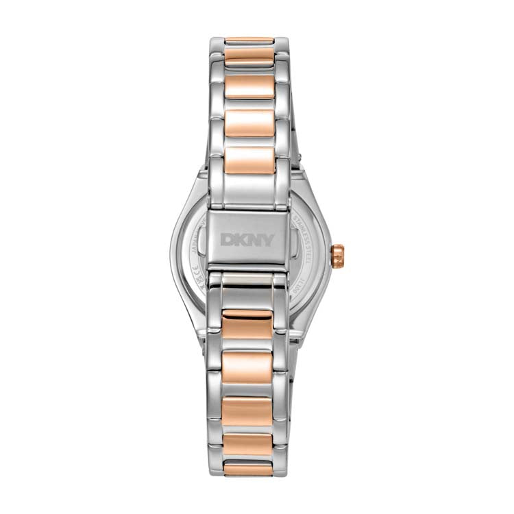 DKNY Two Tone Stainless Steel 30mm Rose Gold Ladies Watch