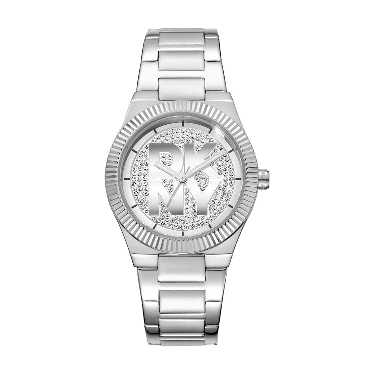 DKNY Silver Stainless Steel Watch 33mm Modern Women’s Luxury Timepiece