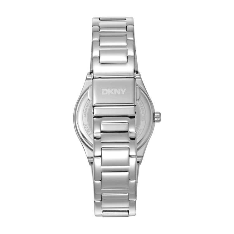 DKNY Silver Stainless Steel Watch 33mm Modern Women’s Luxury Timepiece