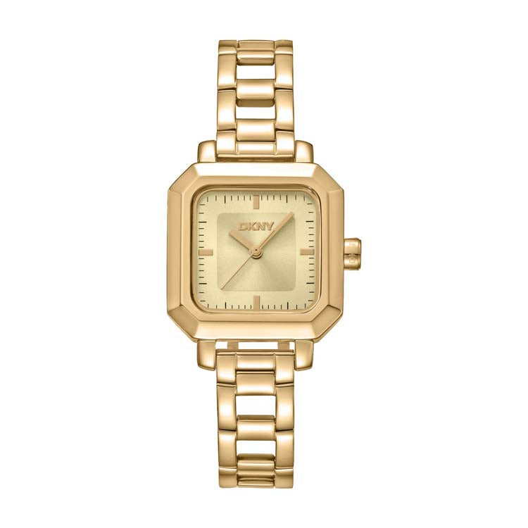 DKNY Urban Gold Stainless Steel Womens Square Watch 27mm