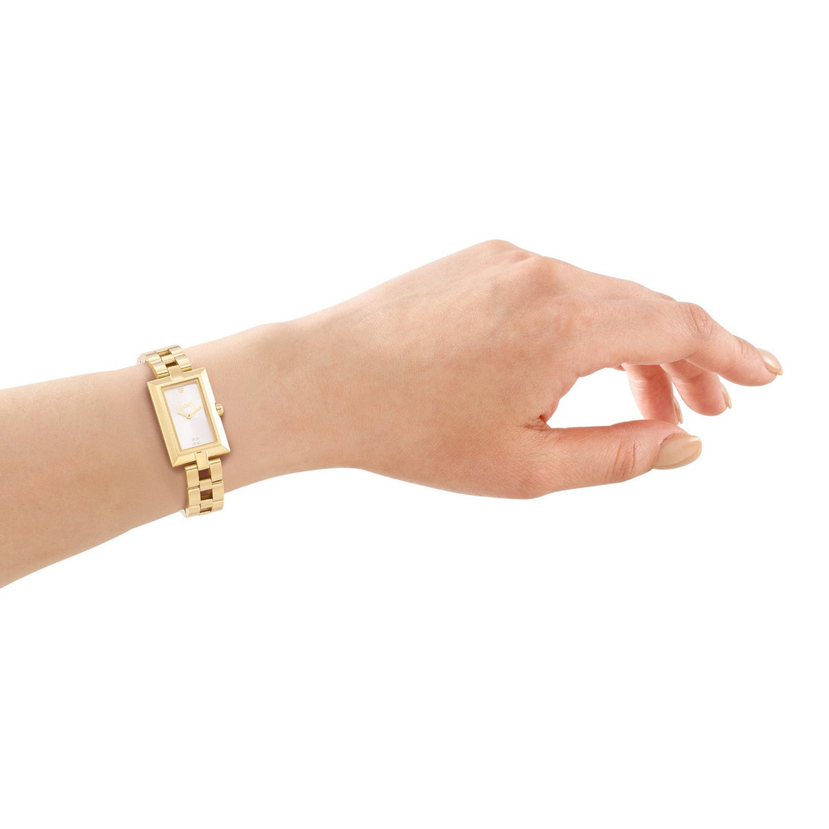 DKNY Signature Shape Silver Dial Gold Steel Womens Watch DK1L151M0055 view 4