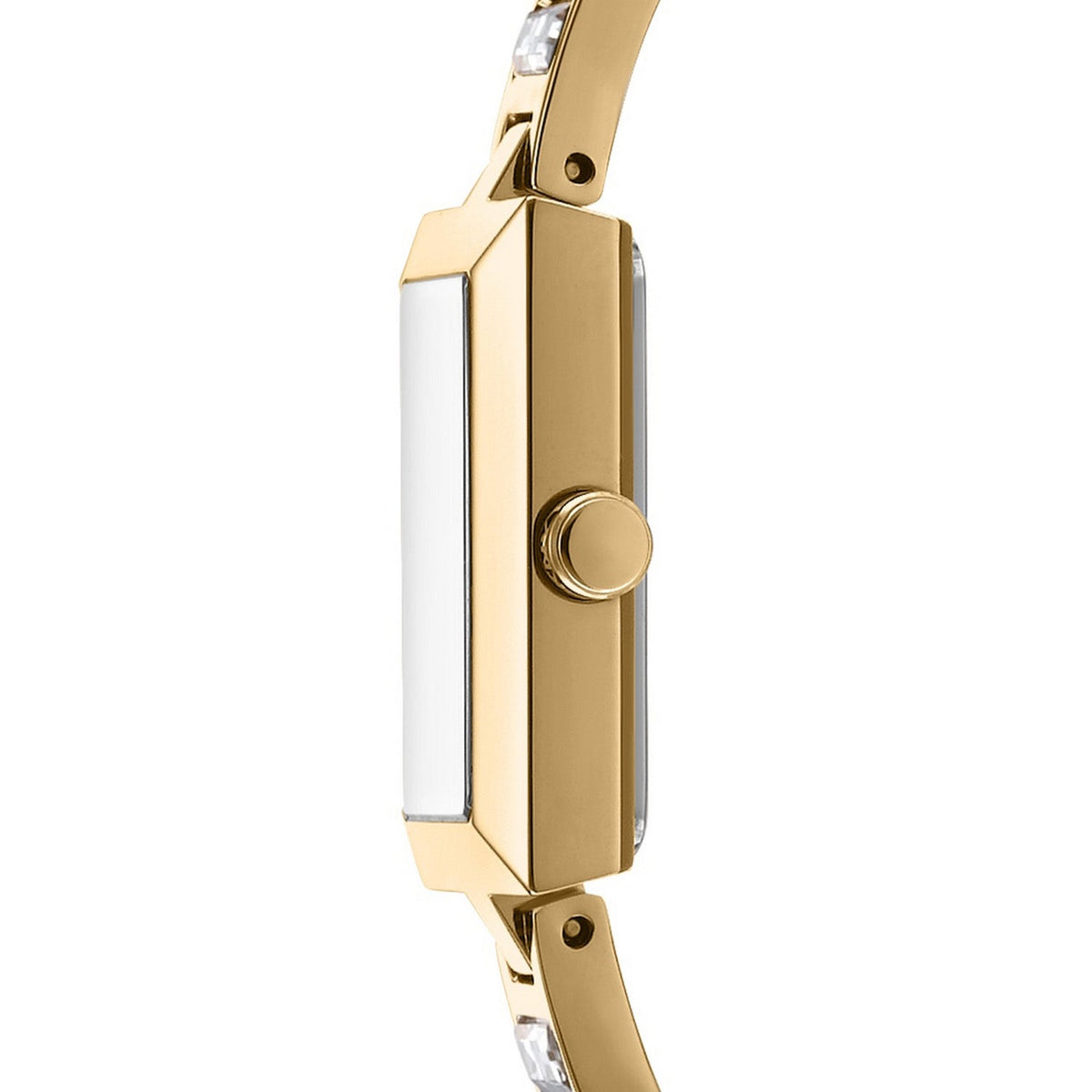 DKNY Signature Shape White MOP Dial Gold / Silver Steel Womens Watch DK1L166M0035 view 3
