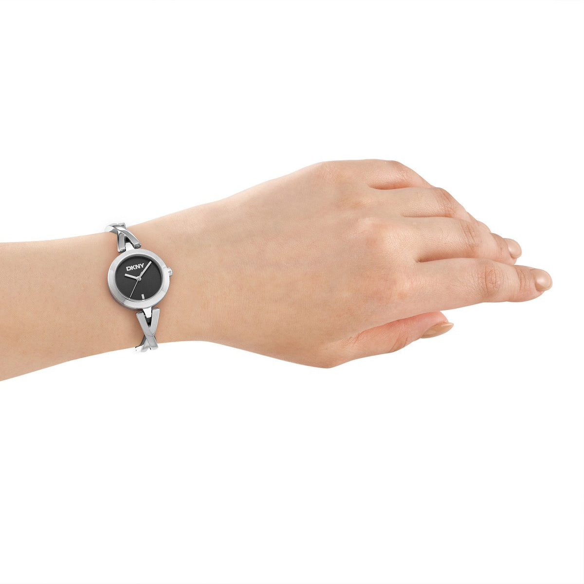 DKNY Half Bangle Silver 26mm Womens Watch DK1L170M0015