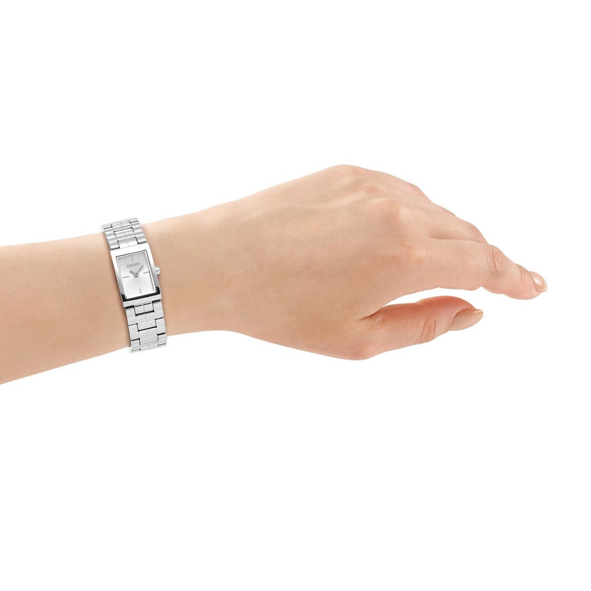 DKNY Signature Shape Silver 17x25.5mm Silver Dial Womens Watch DK1L172M0015