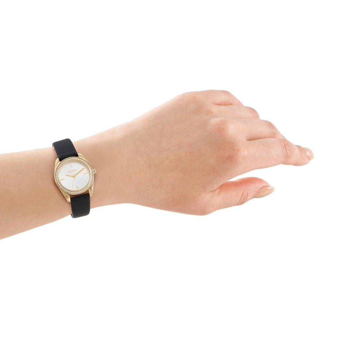 DKNY Evening Silver Dial Black Leather Womens Watch DK1L184L0025 view 5
