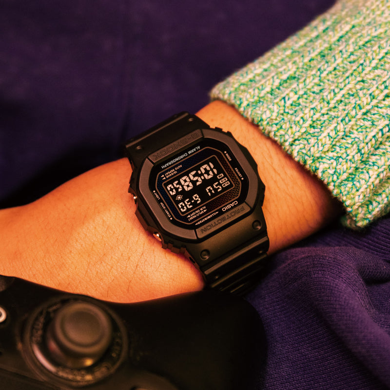 Iconic G-Shock 5600 Series Timepiece with Rainbow Gradation DW5600RW-1D