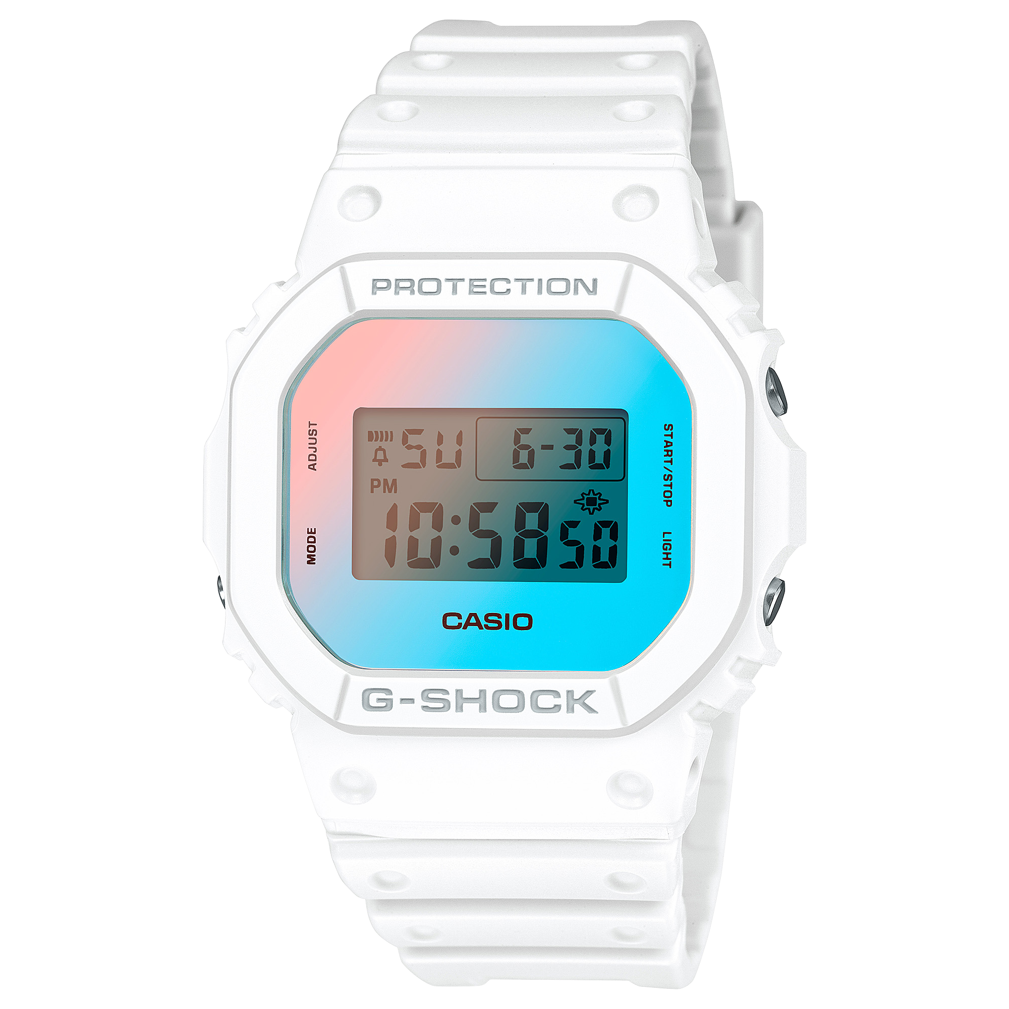G-Shock Digital White Resin Band Watch DW5600TL-7D